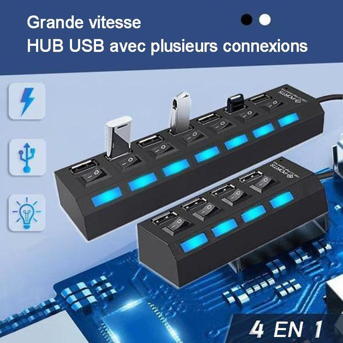 Concentrateur USB multi-ports haute vitesse