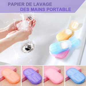 Papier de lavage des mains portable