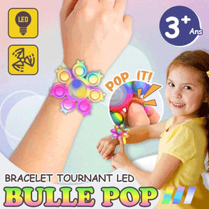 Bracelet à bulles tournante