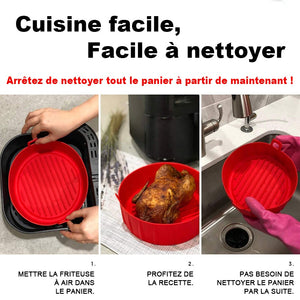 Pot en silicone pour friteuse à air