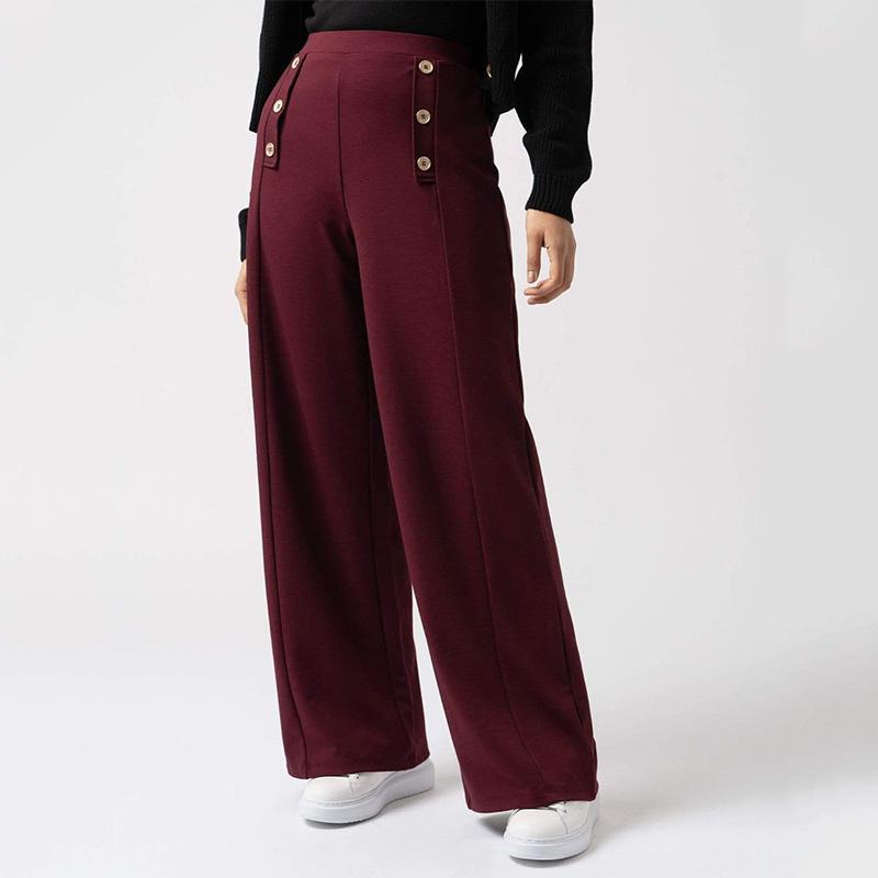 Pantalon Femme ModCloth Vert Funky Taille Haute, Jambes Larges, Taille 10, Neuf