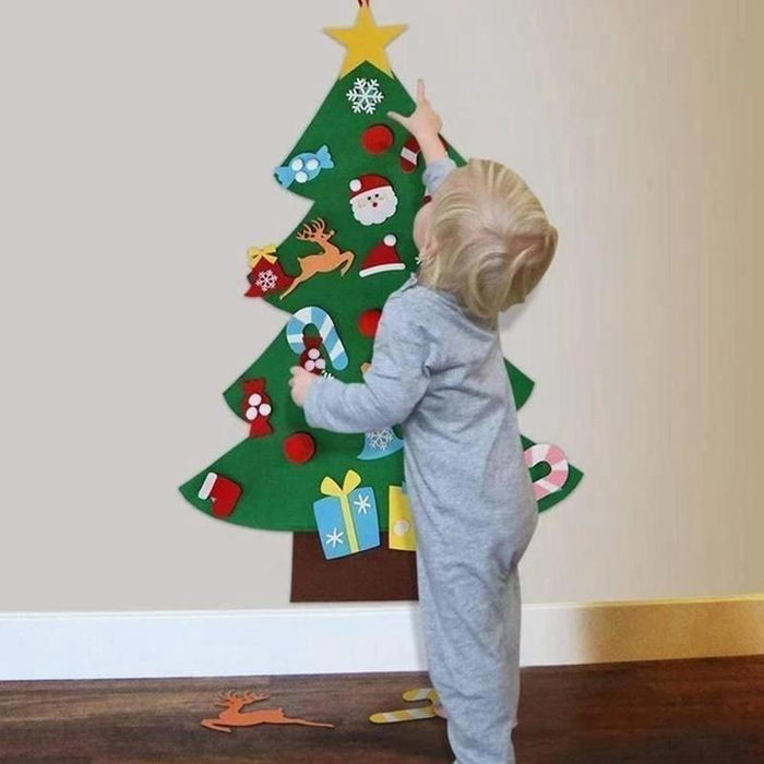 Arbre de Noël en Feutre Bricolage (Meilleur Cadeau Pour Enfants)