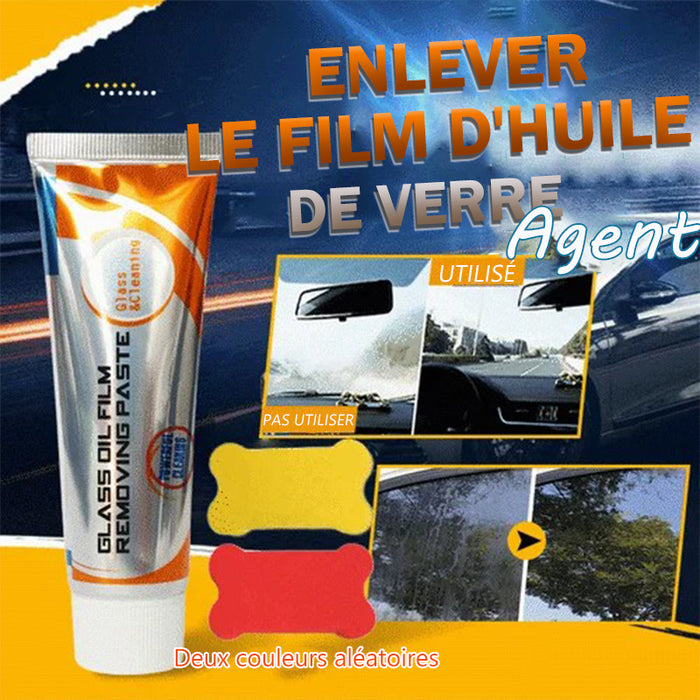 Agent pour enlever le film d'huile de verre