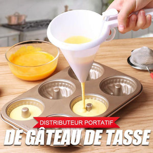 Distributeur portatif de gâteau de tasse 2 pièces ( achetez 1, obtenez-en1 gratuitement)