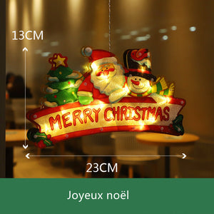 Lumière suspendue de fenêtre pour Noël