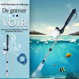 Nettoyeur de gravier électrique pour aquarium