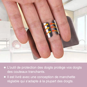 Protège-doigts en acier inoxydable