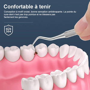 Outils de nettoyage des dents en acier inoxydable