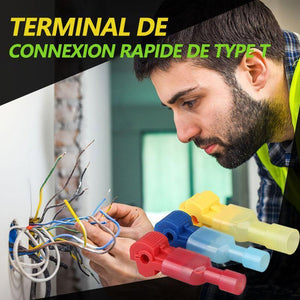 Terminal de connexion rapide de type T (120 pièces)