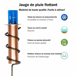 Jauge de pluie flottant