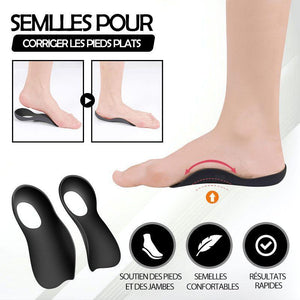 Semelles pour corriger les pieds plats