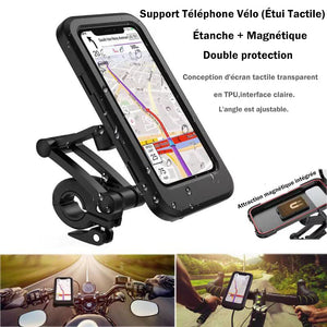 Support Téléphone Vélo Étui Tactile