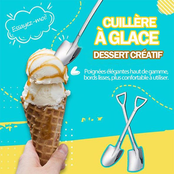 Cuillère à crème glacée dessert créative