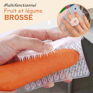 Brosse multifonctionnelle pour nettoyer fruits et légumes