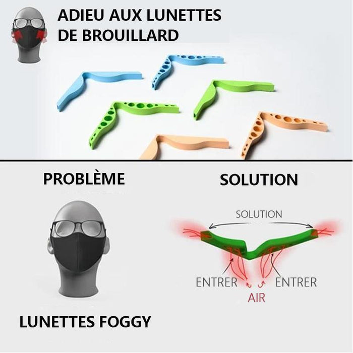 Anti-Buée du Masque: Plus de Lunettes Embuées