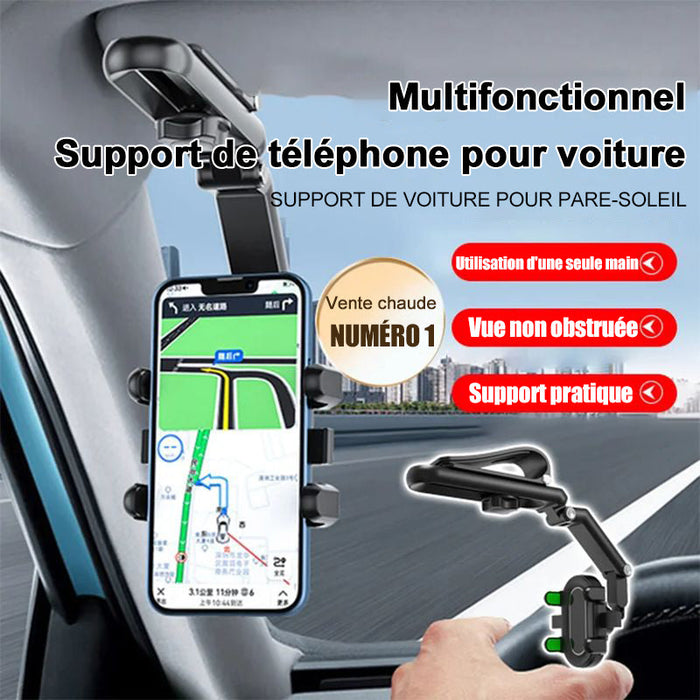 Support de téléphone pour voiture multifonctionnel