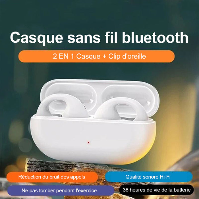 Casque à conduction osseuse sans fil Bluetooth