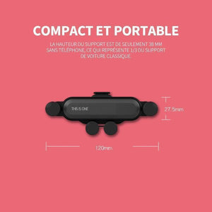 Support Téléphone Voiture Rotation à 360 Degrés