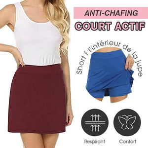 Women's Skirt Skorts avec Shorts intérieurs