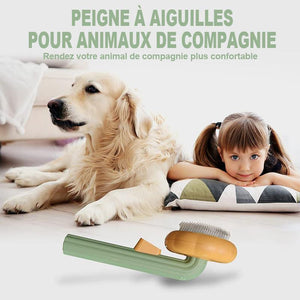 Brosse coulissante de nettoyage pour animaux de compagnie