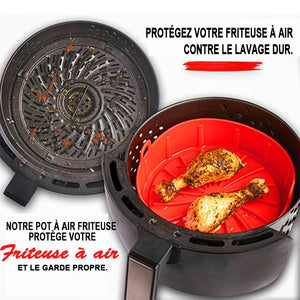 Pot en silicone pour friteuse à air