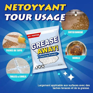 Poudre anti-graisse à usage général