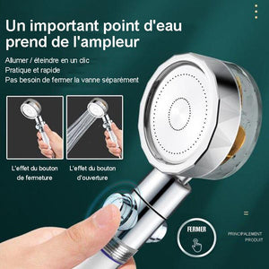 Douche puissante à 360°