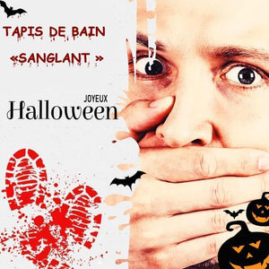 Halloween Tapis de bain sanglant