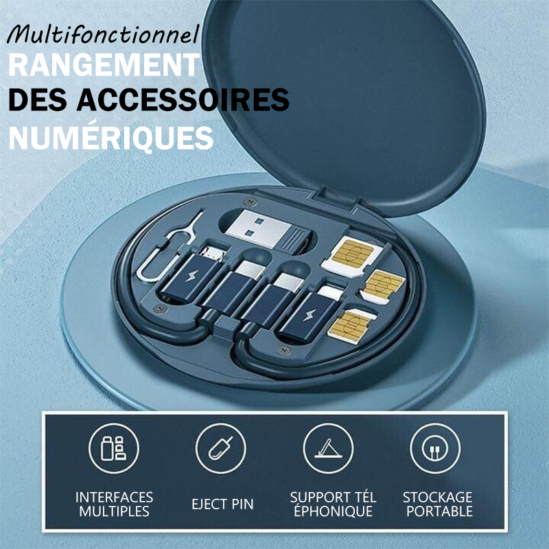Mini boîte de rangement pour gadgets numériques