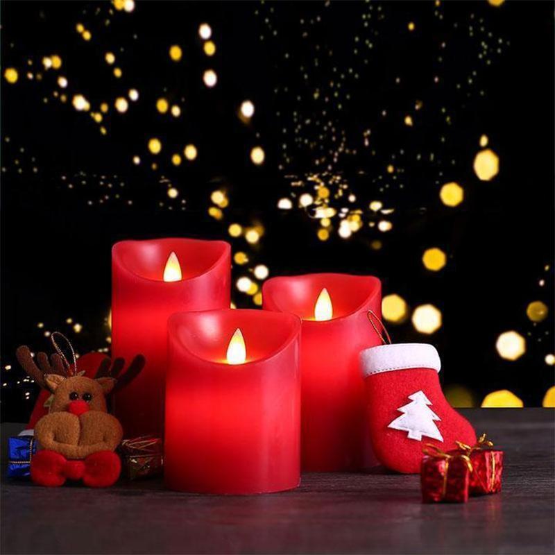 Bougie électronique Avec Croix Dorée - Durée 365 Jours - Étanche Et Résistante Au Vent - Pour Cimetière, église, Décoration Intérieure