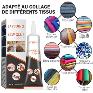 Colle pour réparation de tissu