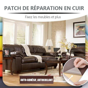 Patch auto-adhésif pour les réparations du cuir