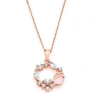 Collier Tulipe Rose