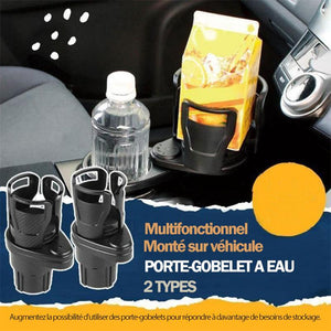 Porte-gobelet universel pour voiture et boîte de rangement