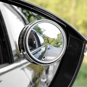 Petit miroir rond tournant à 360 ° pour voiture (2 pièces)