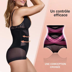 Pantalon de mise en forme des muscles abdominaux à compression croisée