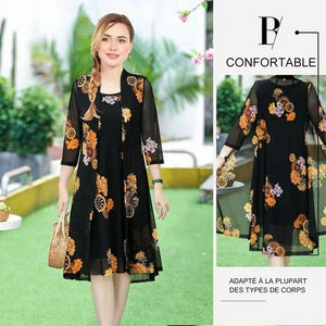 Robe à imprimé floral pour femmes