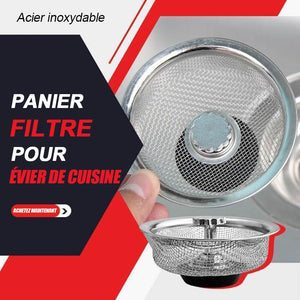 Filtre de remplacement pour évier en acier inoxydable