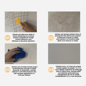 Crème nettoyante pour taches de graffiti sur mur