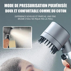 Pommeau de douche multifonctionnel de massage à un bouton