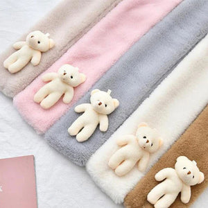 Bavoir en peluche mignon pour adultes et enfants