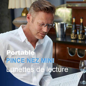 Lunettes de lecture portables avec mini pince-nez