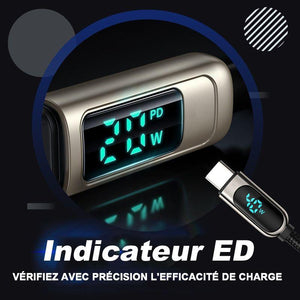 Câble de données de charge rapide avec Indicateur LED