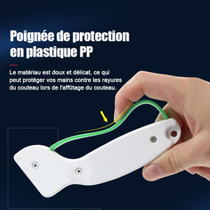 Aiguiseur de couteaux portable pour l'extérieur