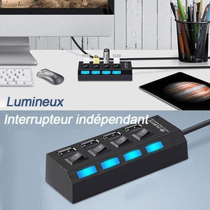 Concentrateur USB multi-ports haute vitesse