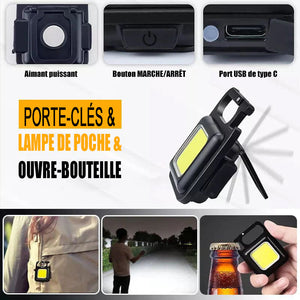 Porte-clés multifonctionnel Lumière d'urgence