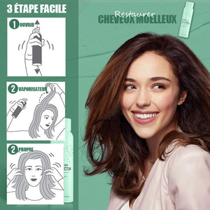 Spray contrôle l'huile et donne du volume aux cheveux