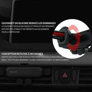 Support Téléphone Voiture Rotation à 360 Degrés