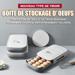 Nouvelle boîte de rangement des œufs à tiroir