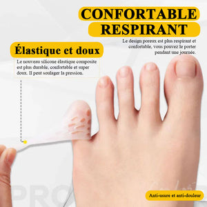 Protecteurs d'orteils en silicone